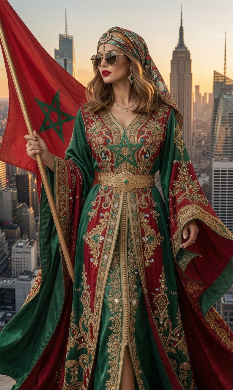 Portrait de Femme Marocaine en Caftan — Art IA LUMÏA - LUMÏA