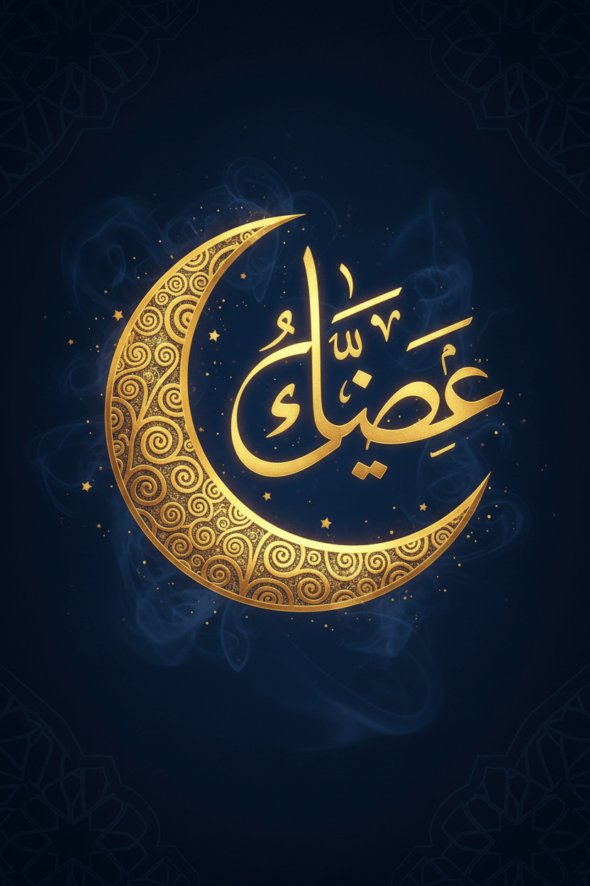 Aïd Moubarak — Affiche Digital Premium - LUMÏA