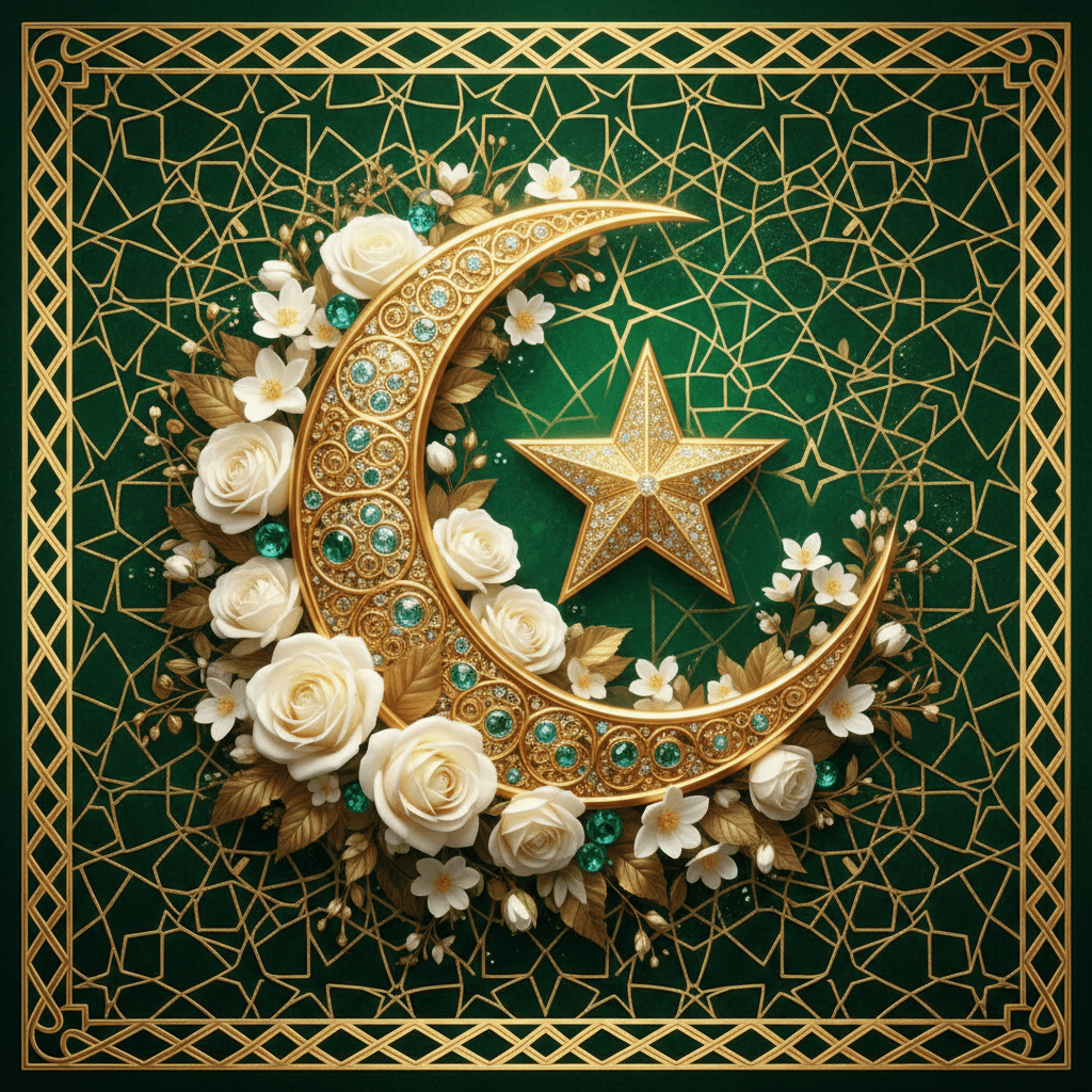 Aïd Moubarak — Affiche Digital Premium - LUMÏA