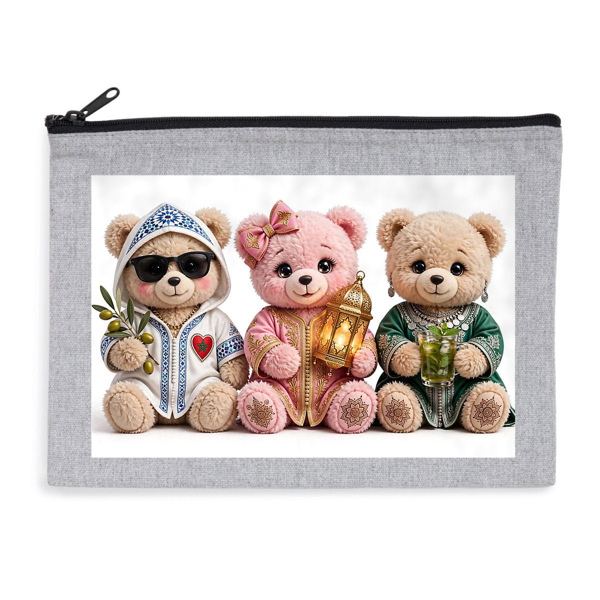 Pochette Zippée Oursons Maghribi – LUMÏA - LUMÏA