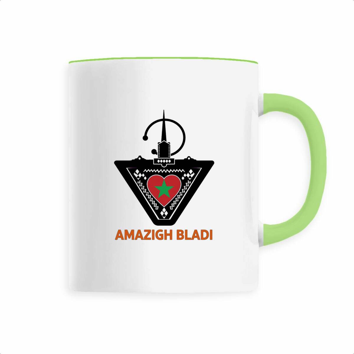 Mug en céramique Amazigh Bladi – Cœur du Maroc – 330 ml - LUMÏA
