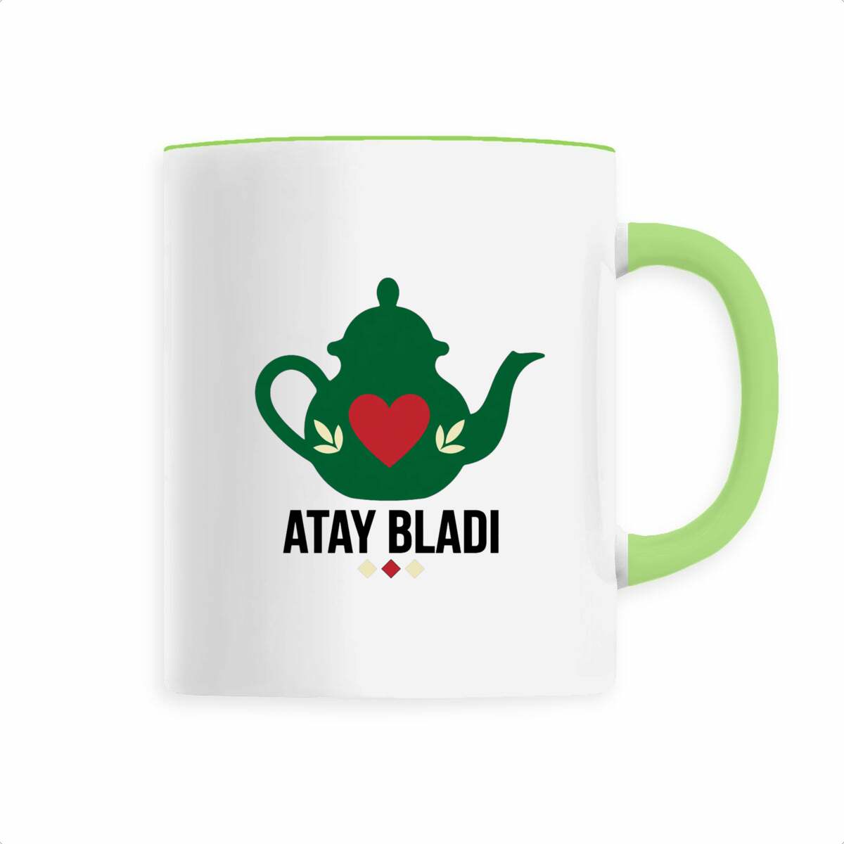 Mug en céramique Atay Bladi – Théière marocaine – 330 ml - LUMÏA