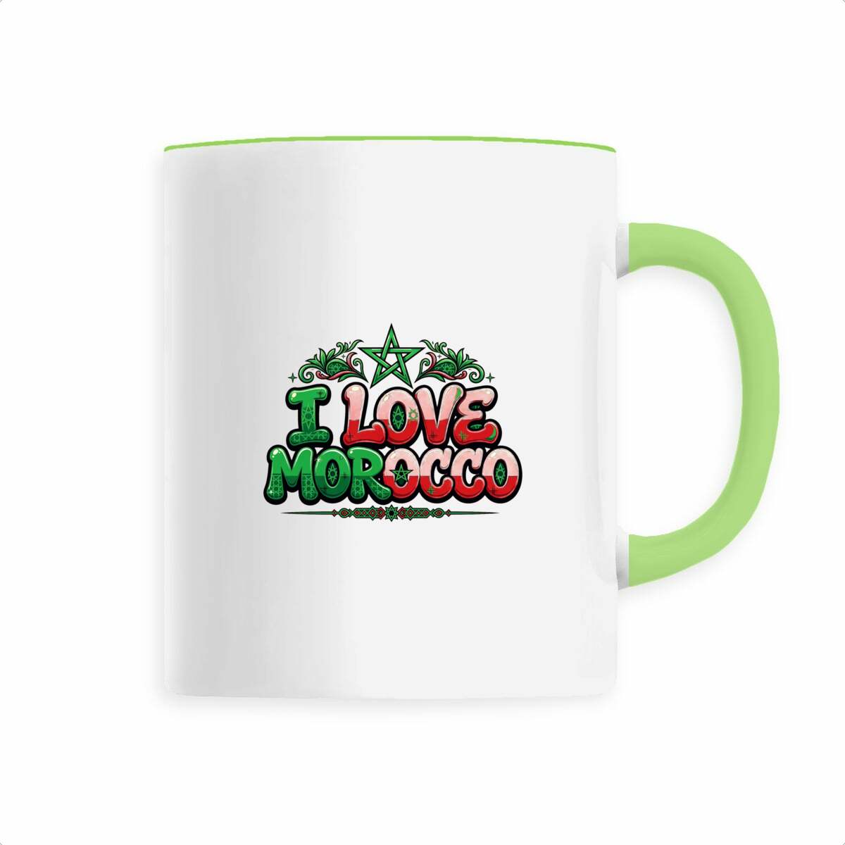 Mug I Love Morocco – Étoile marocaine, céramique 330 ml - LUMÏA