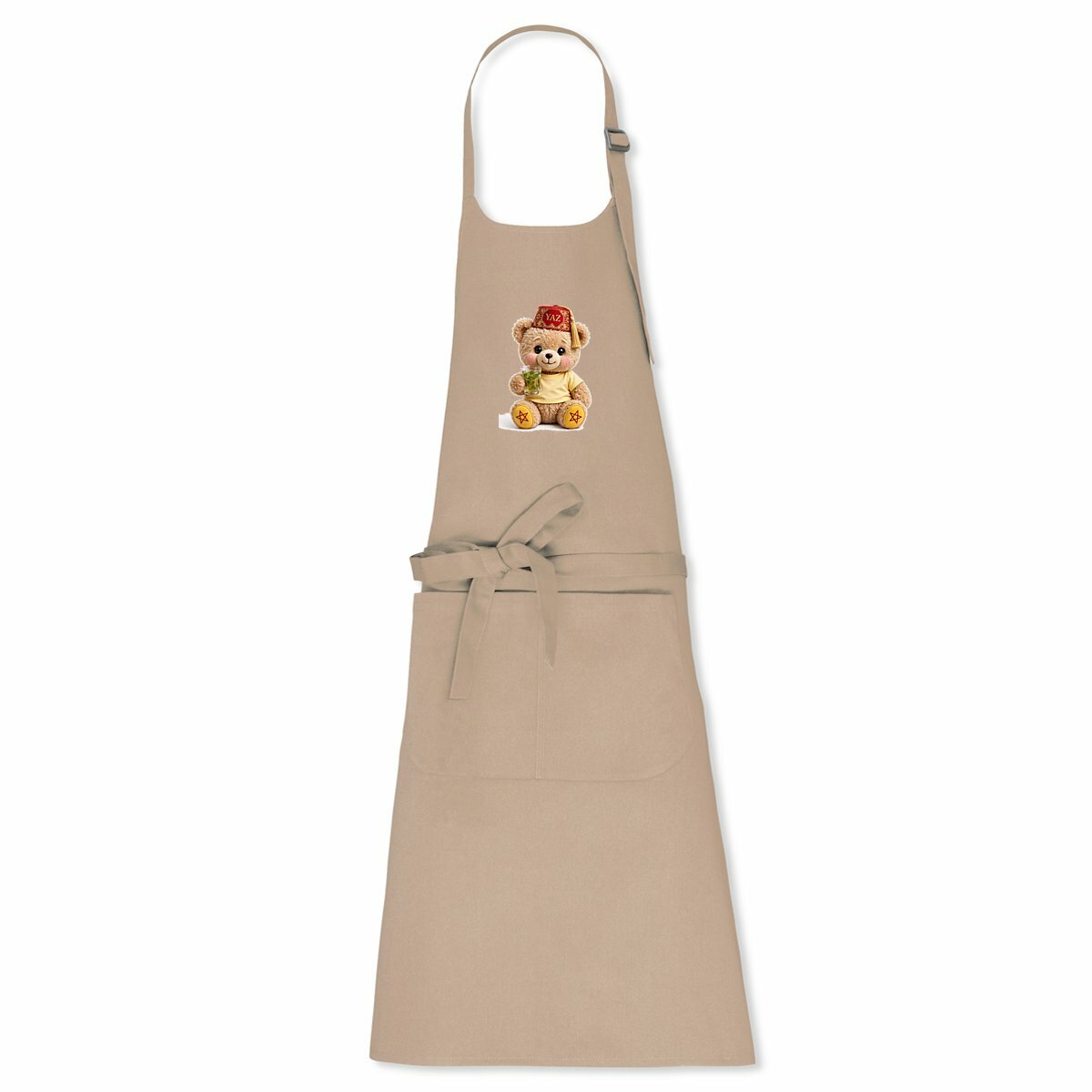 Tablier Bio Ourson Couronné YAZ – Design Berbère | LUMÏA - LUMÏA