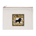 Pochette zippée Oujda – Lion &amp; Palmiers, tissu recyclé ⠋ - LUMÏA