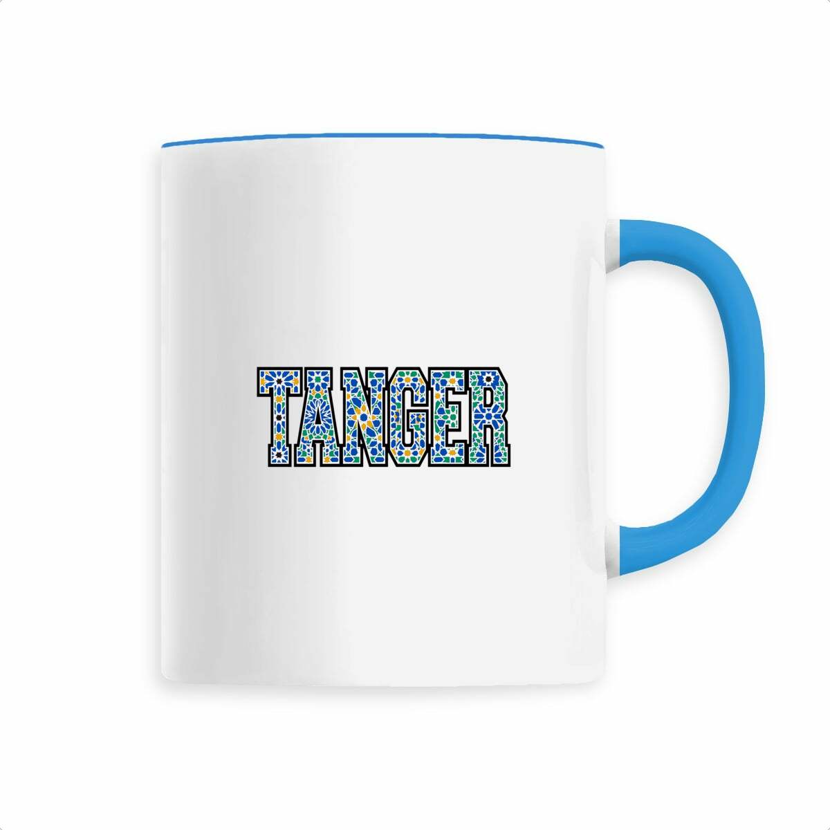 Mug Tanger – Lettres zellige bleues - LUMÏA