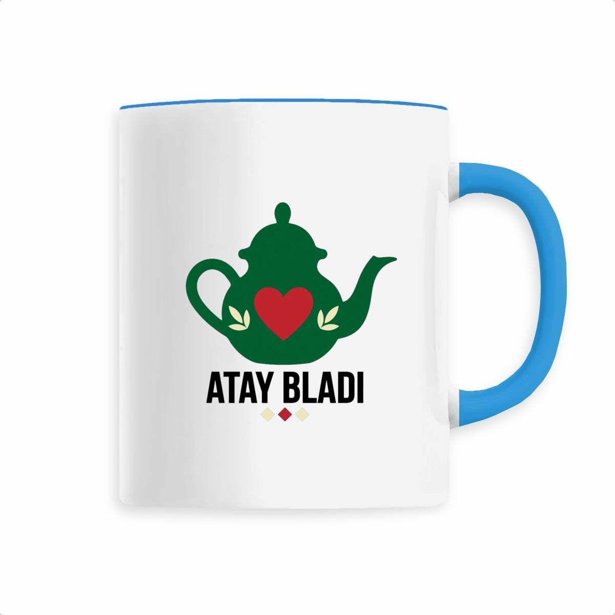 Mug en céramique Atay Bladi – Théière marocaine – 330 ml - LUMÏA