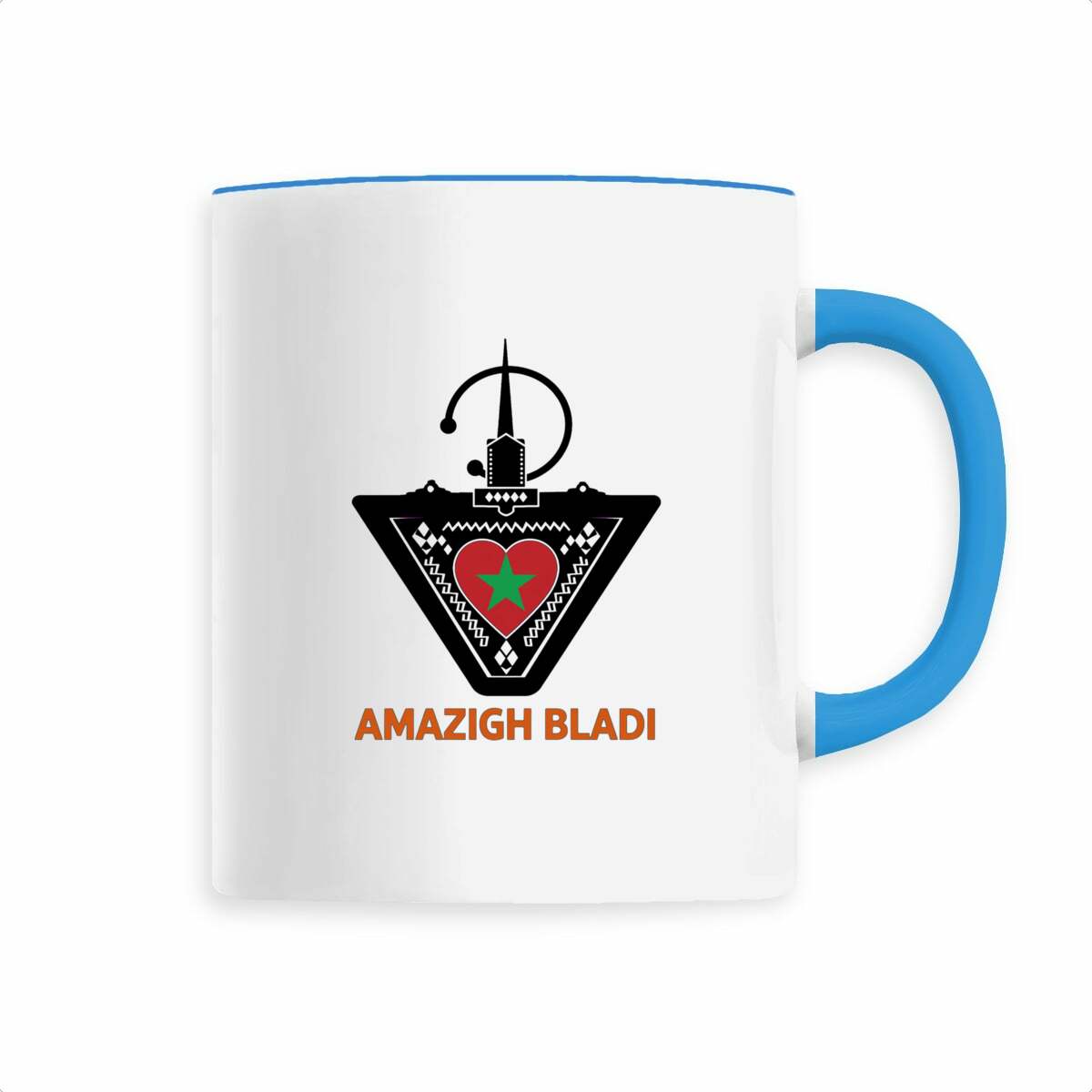 Mug en céramique Amazigh Bladi – Cœur du Maroc – 330 ml - LUMÏA