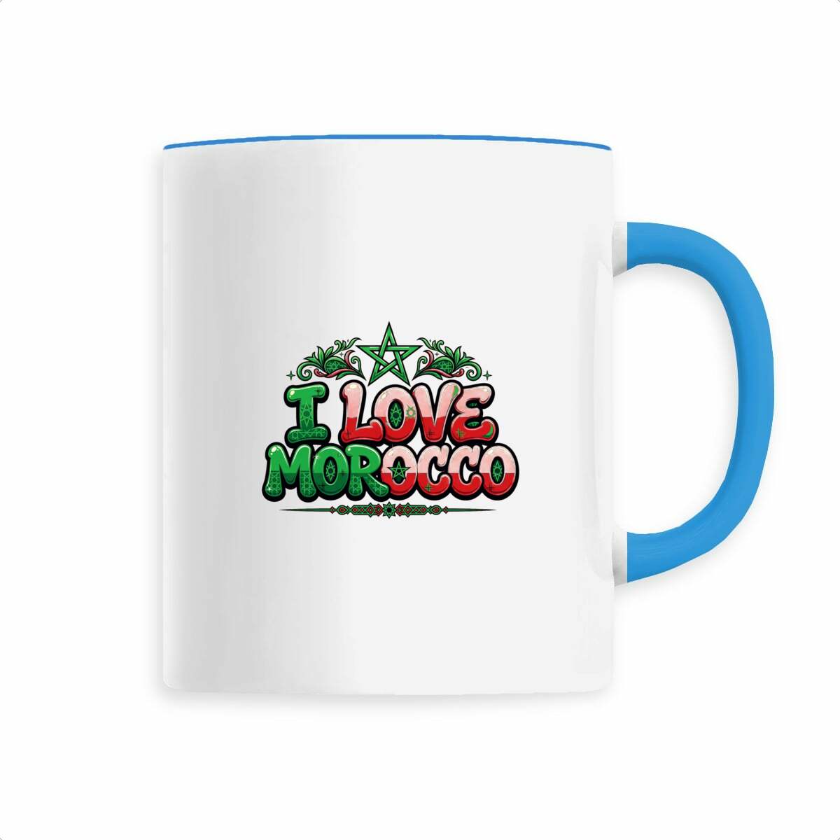 Mug I Love Morocco – Étoile marocaine, céramique 330 ml - LUMÏA
