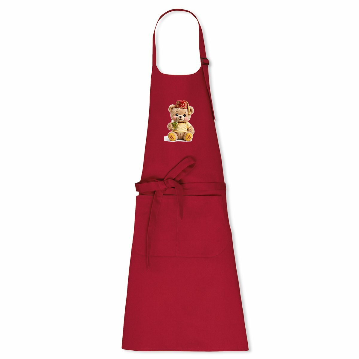 Tablier Bio Ourson Couronné YAZ – Design Berbère | LUMÏA - LUMÏA