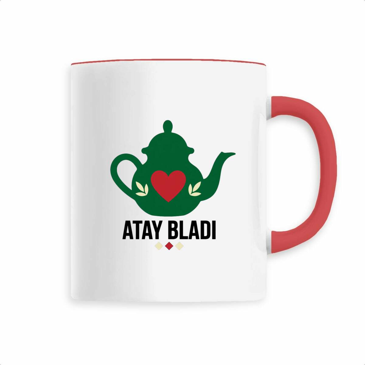 Mug en céramique Atay Bladi – Théière marocaine – 330 ml - LUMÏA