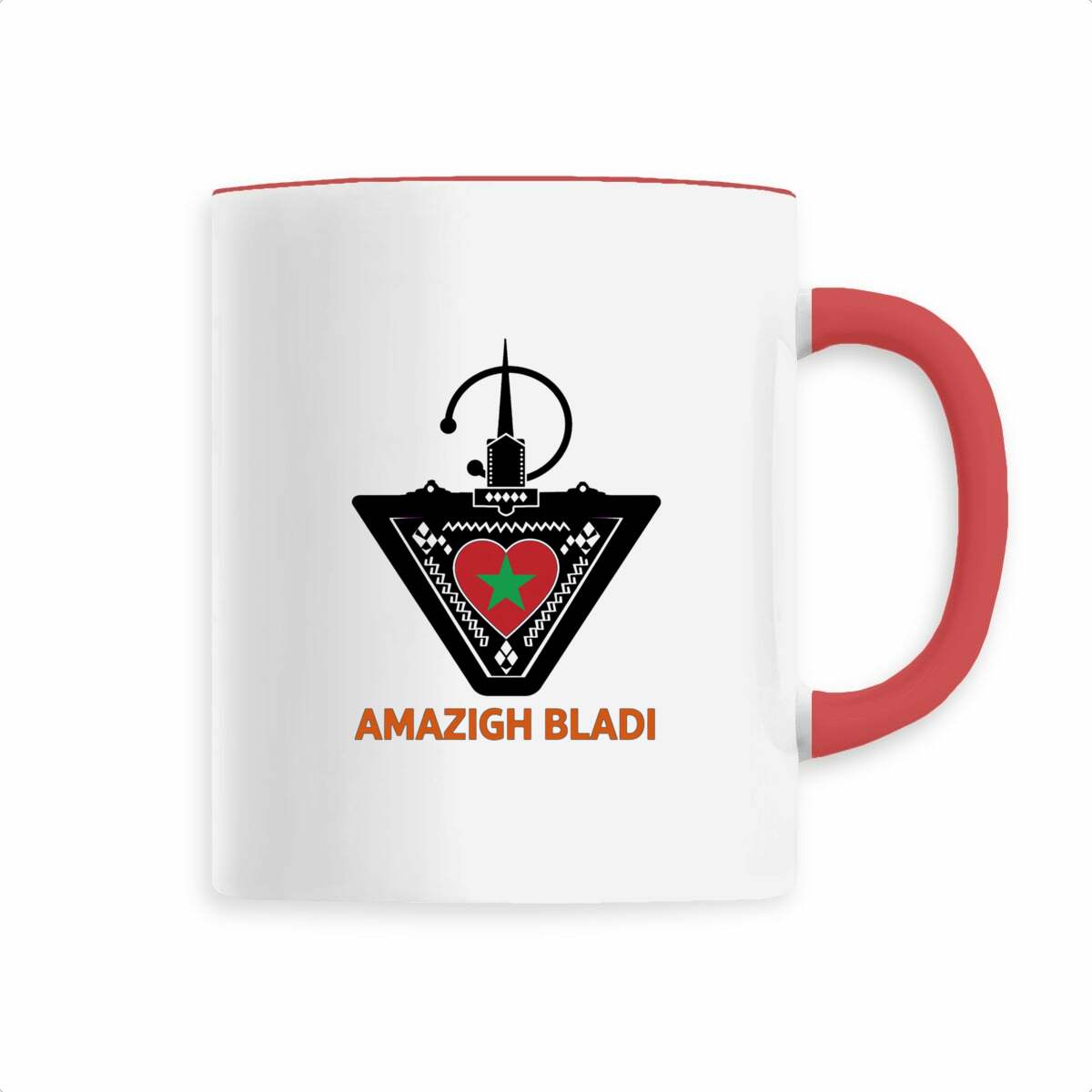 Mug en céramique Amazigh Bladi – Cœur du Maroc – 330 ml - LUMÏA