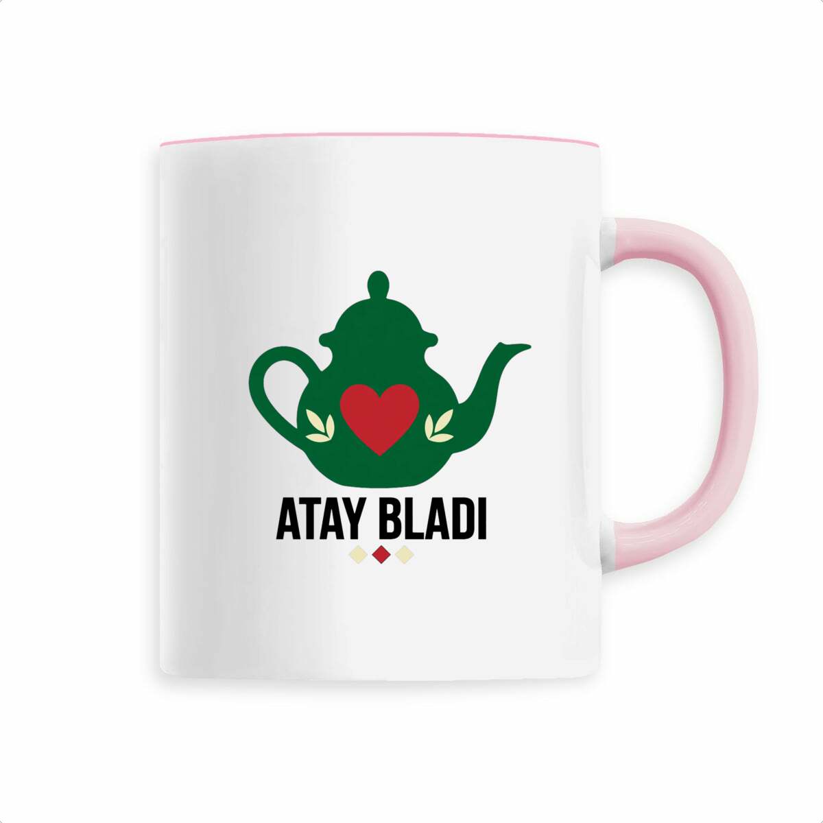Mug en céramique Atay Bladi – Théière marocaine – 330 ml - LUMÏA