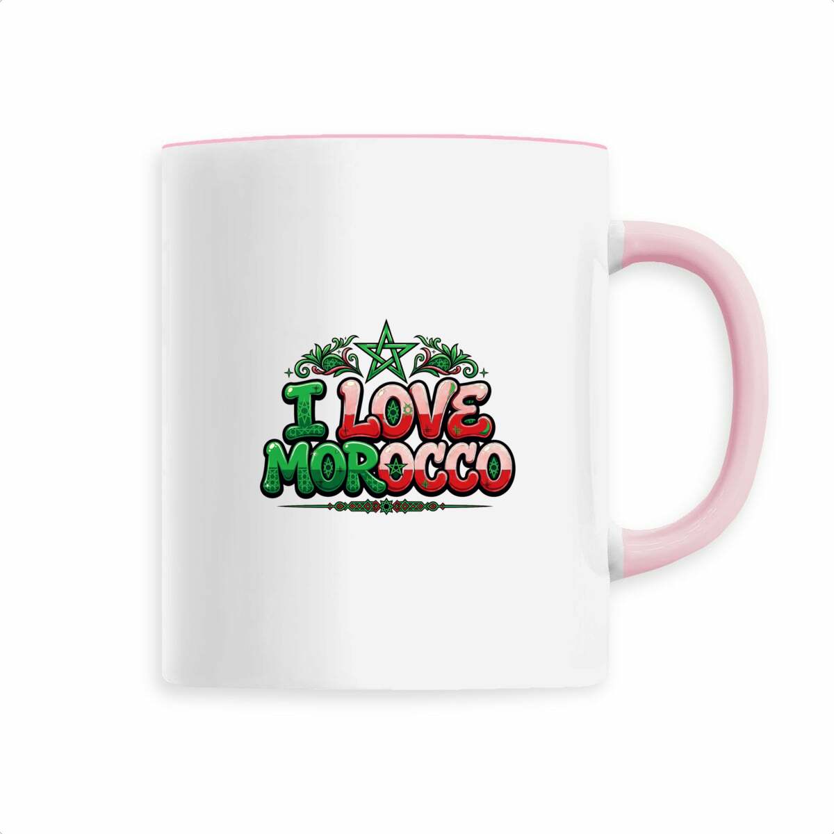 Mug I Love Morocco – Étoile marocaine, céramique 330 ml - LUMÏA