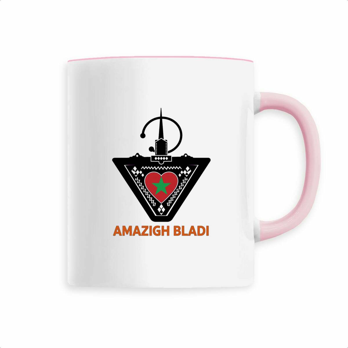 Mug en céramique Amazigh Bladi – Cœur du Maroc – 330 ml - LUMÏA