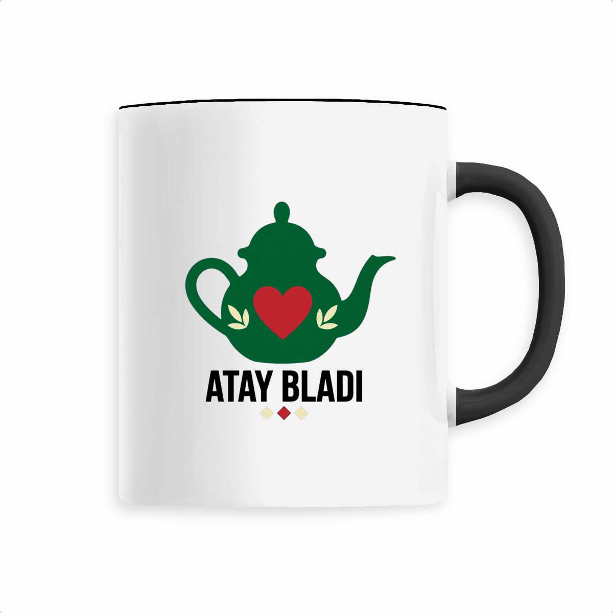 Mug en céramique Atay Bladi – Théière marocaine – 330 ml - LUMÏA