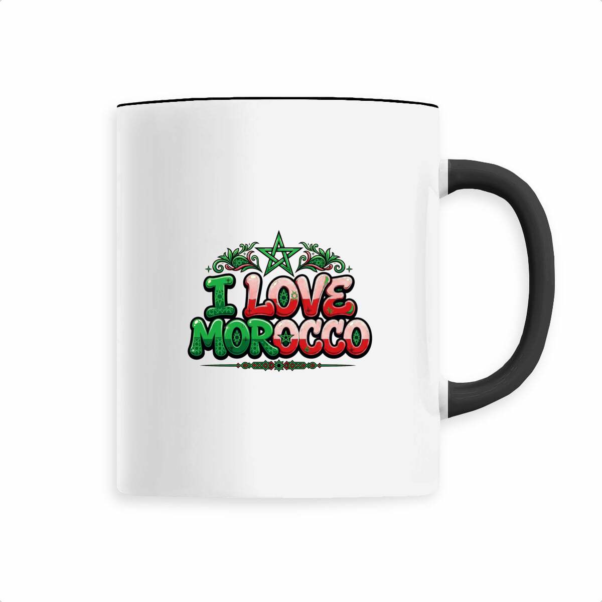 Mug I Love Morocco – Étoile marocaine, céramique 330 ml - LUMÏA