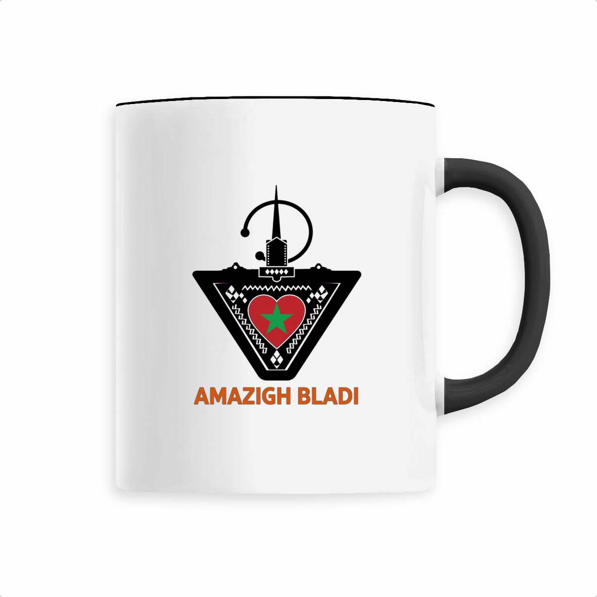 Mug en céramique Amazigh Bladi – Cœur du Maroc – 330 ml - LUMÏA