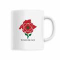 Mug en céramique Ward Bladi – Rose et carte du Maroc – 330 ml - LUMÏA