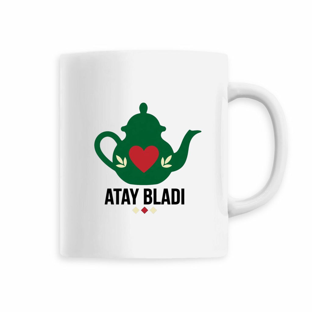 Mug en céramique Atay Bladi – Théière marocaine – 330 ml - LUMÏA