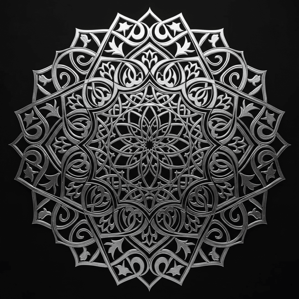 Arabesque Lumineuse — Art Islamique Digital - LUMÏA
