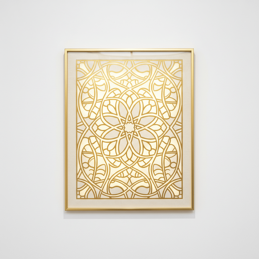 Arabesque Lumineuse — Art Islamique Digital - LUMÏA