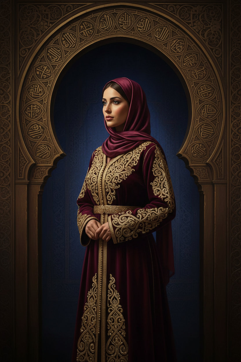 Kaftan Bordeaux Arche