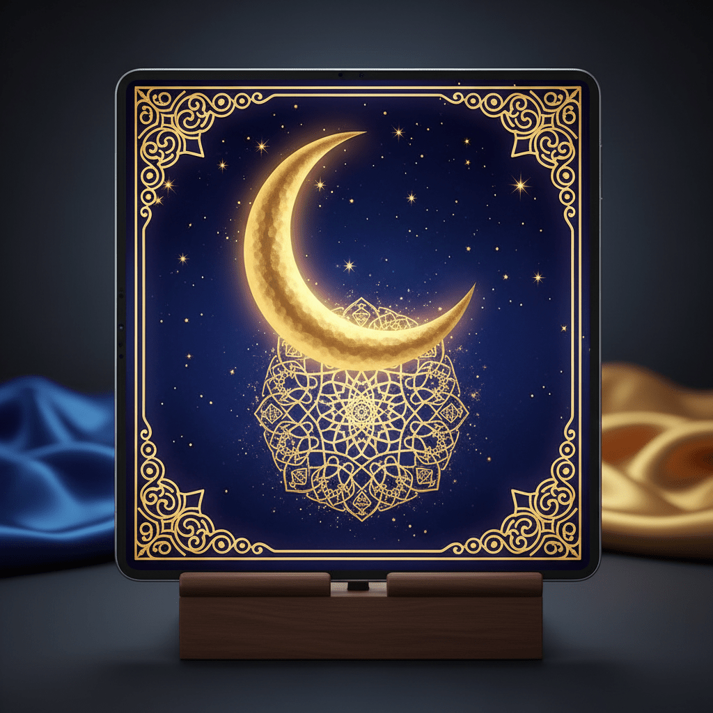 Lune de Ramadan — Art Islamique Digital - LUMÏA