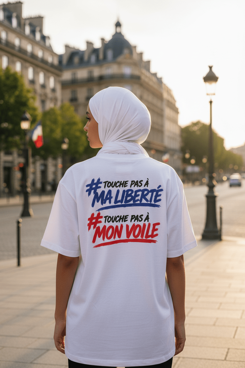 T-Shirt — « Ne Touche Pas À Mon Voile » | Édition Limitée - LUMÏA