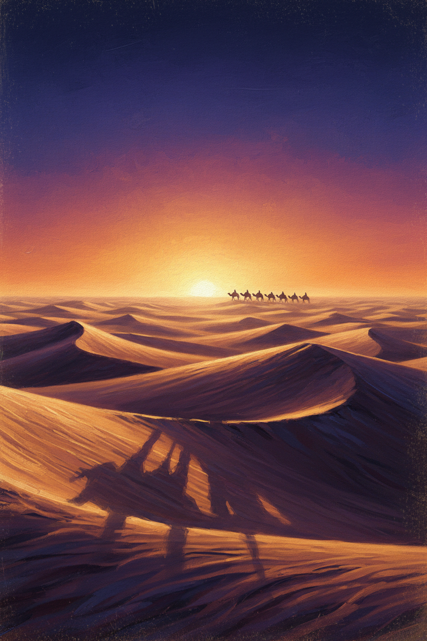 Sahara Lever du Soleil
