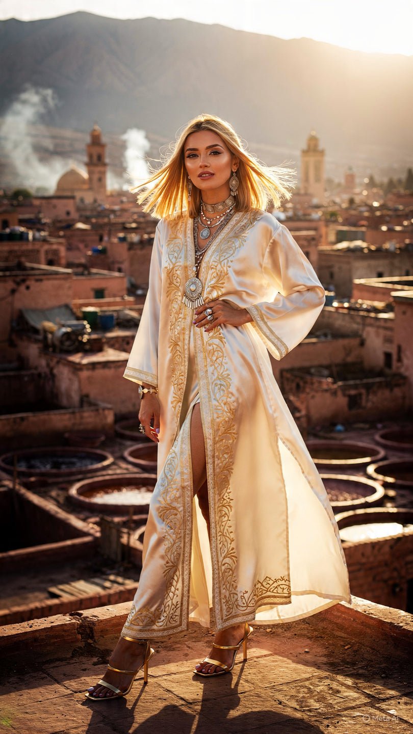 Portrait de Femme Marocaine en Caftan — Art IA LUMÏA - LUMÏA