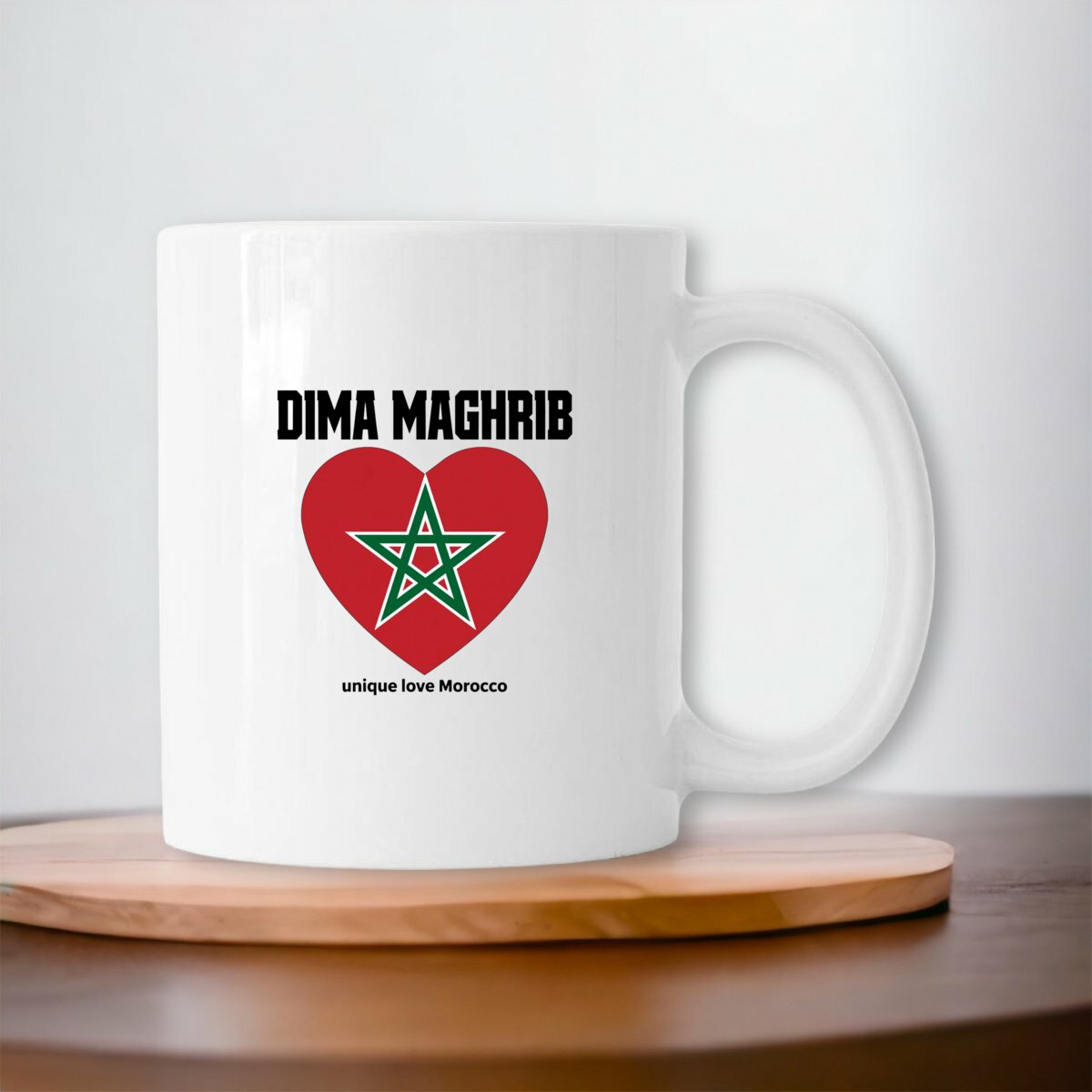 Mug Dima Maghrib – Cœur &amp; Étoile marocaine - LUMÏA