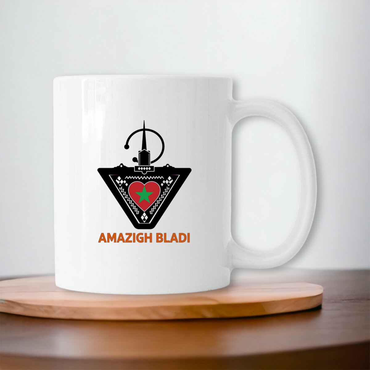 Mug en céramique Amazigh Bladi – Cœur du Maroc – 330 ml - LUMÏA
