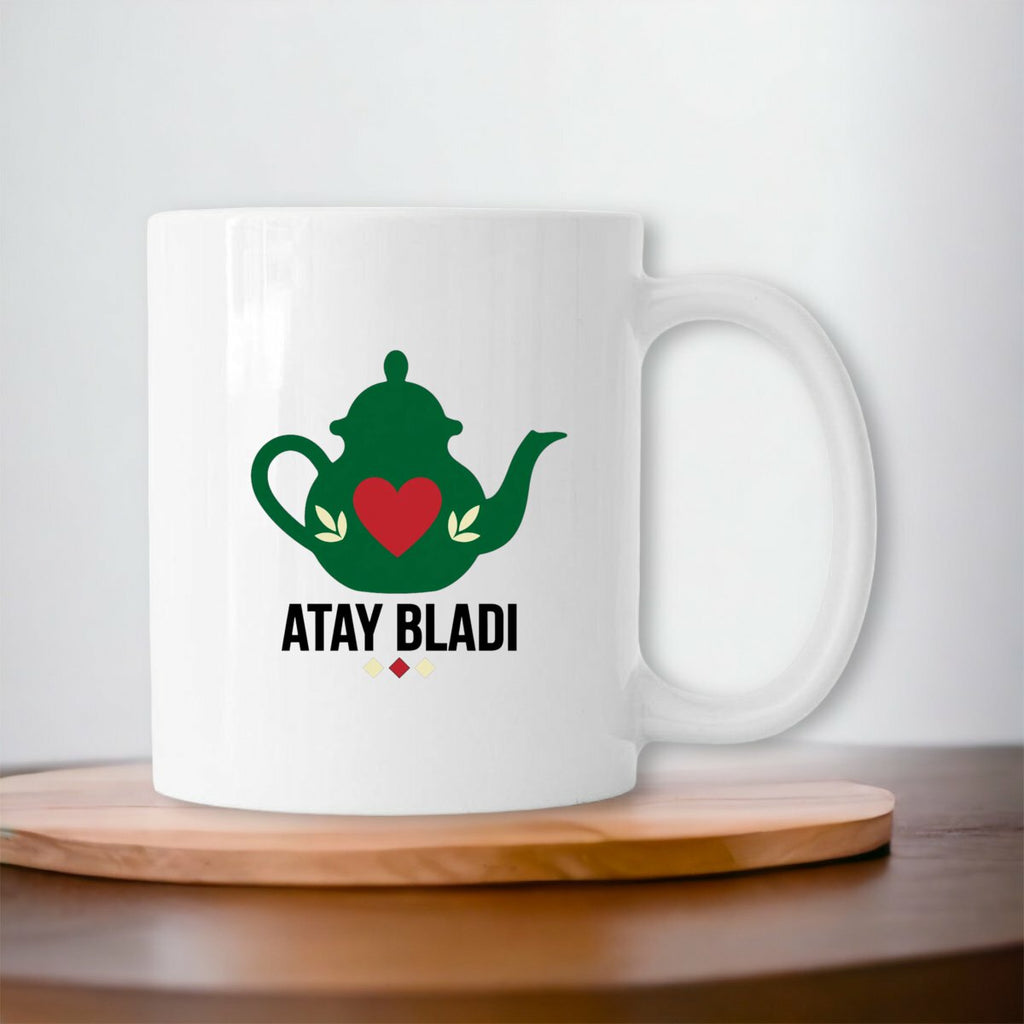 Mug en céramique Atay Bladi – Théière marocaine – 330 ml - LUMÏA