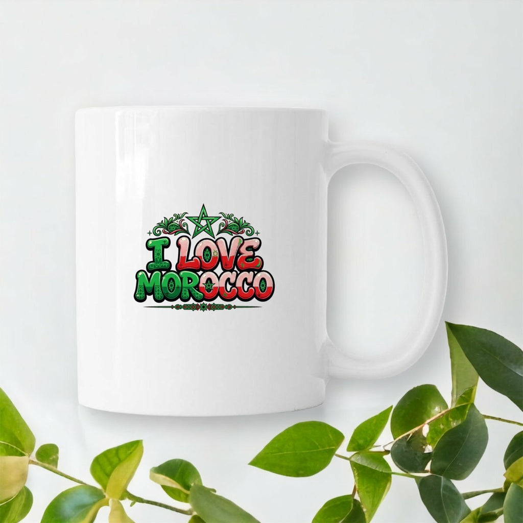 Mug I Love Morocco – Étoile marocaine, céramique 330 ml - LUMÏA