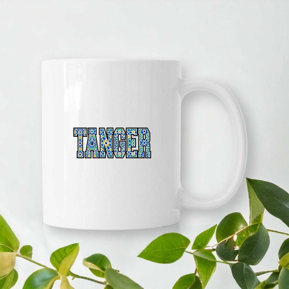 Mug Tanger – Lettres zellige bleues - LUMÏA