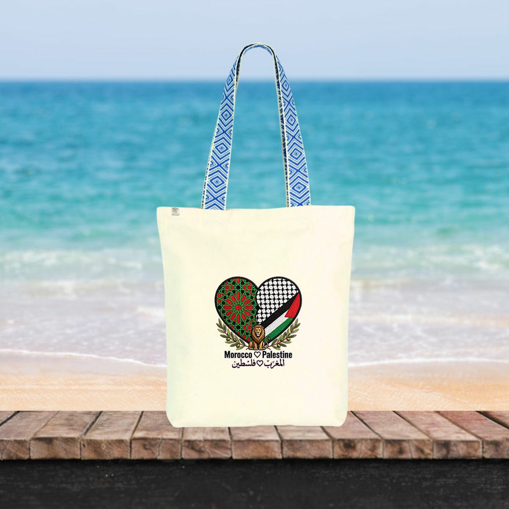 Tote Bag Ethnique Morocco ❤️ Palestine – Anses Berbères | LUMÏA - LUMÏA