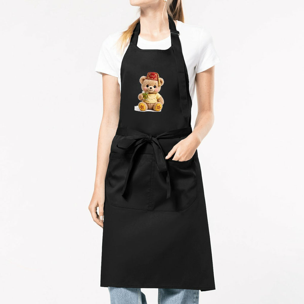 Tablier Bio Ourson Couronné YAZ – Design Berbère | LUMÏA - LUMÏA