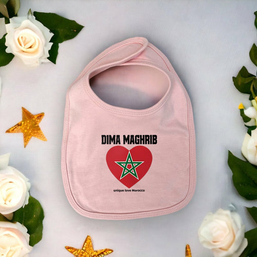 Bavoir bébé Dima Maghrib – Coton bio - LUMÏA